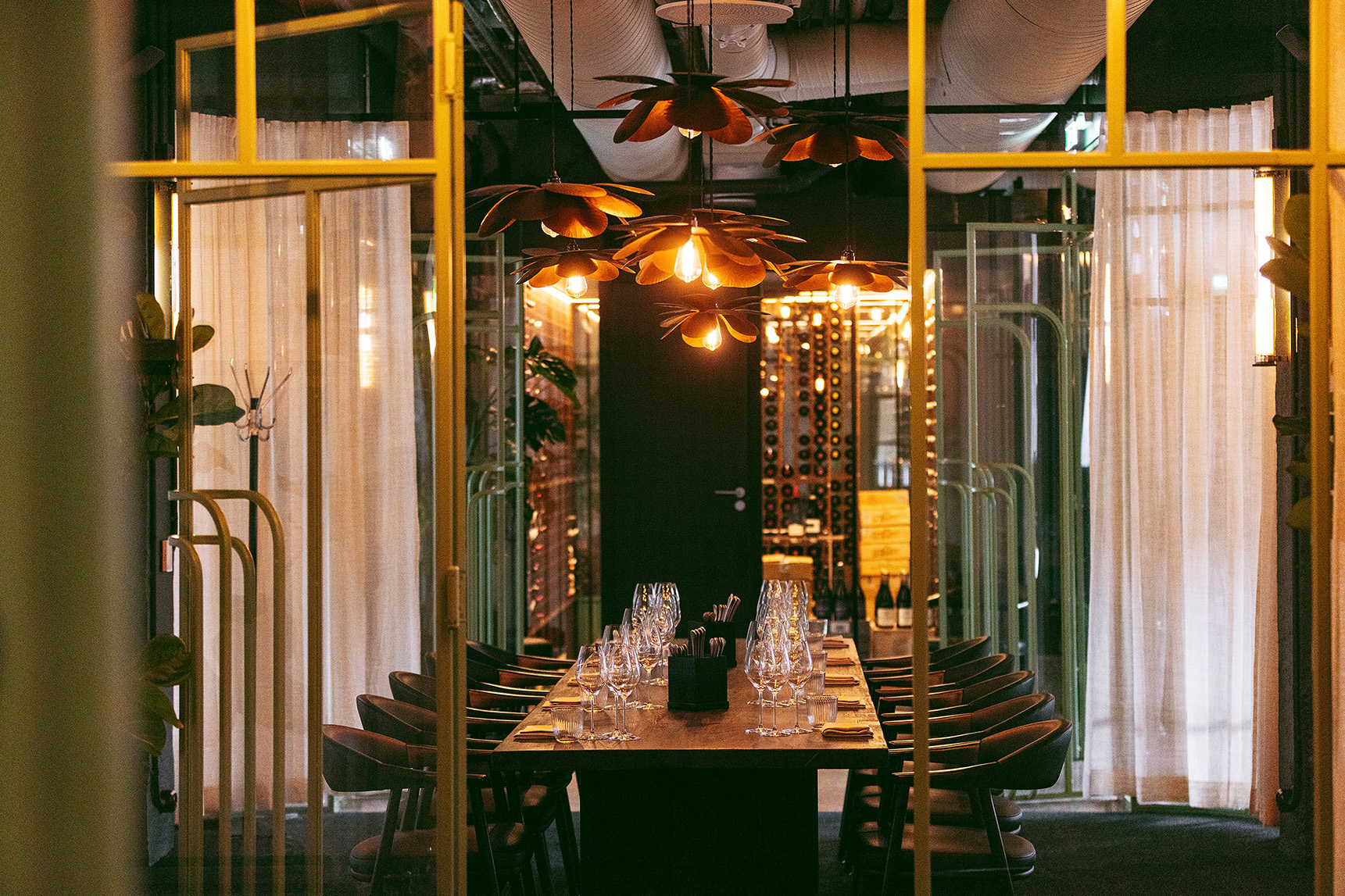 Tollbua's Chambre Séperée: a private dining space alongside the restaurant's vintage wine cabinet.