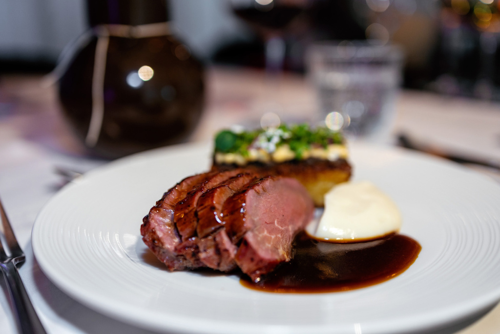 Beef Tenderloin, part of the party menu in Tollbua's South Wing