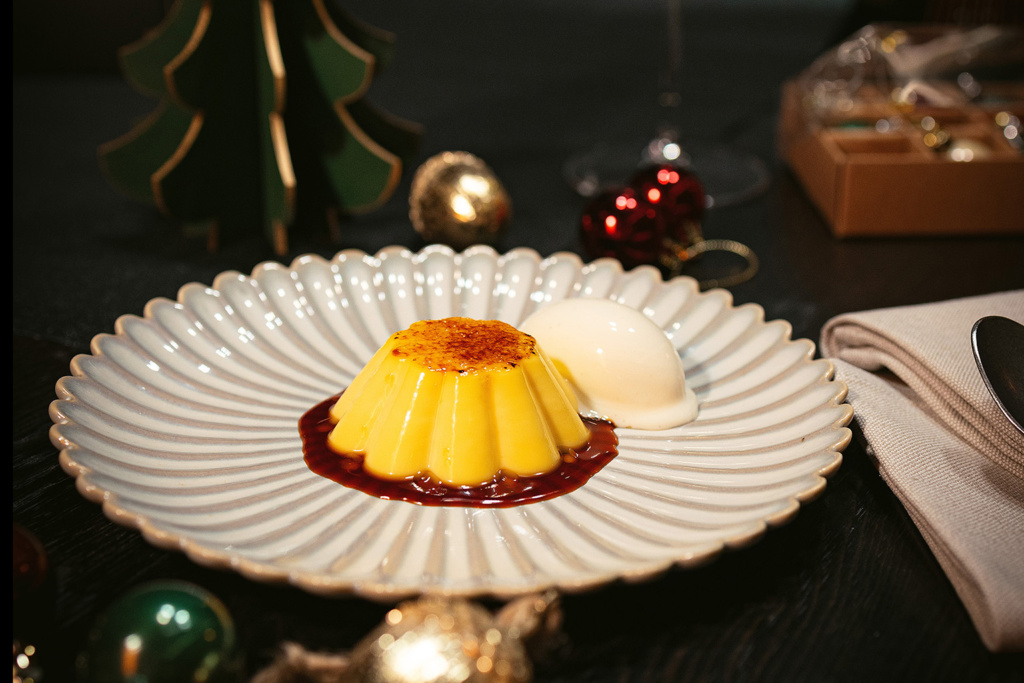 Crème Caramel, part of Tollbua's Christmas lunch menu 2025