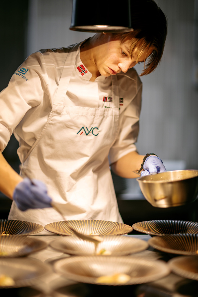 Sienna Pedersen, Tollbua's candidates for the Stavanger Cup for kitchen apprentices 2026, testing in the kitchen January-February 2026.  Photos embragoed until 7th February 2026.