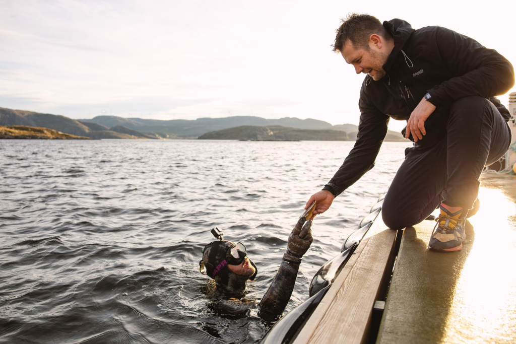 scallop diver and Christopher Davidsen