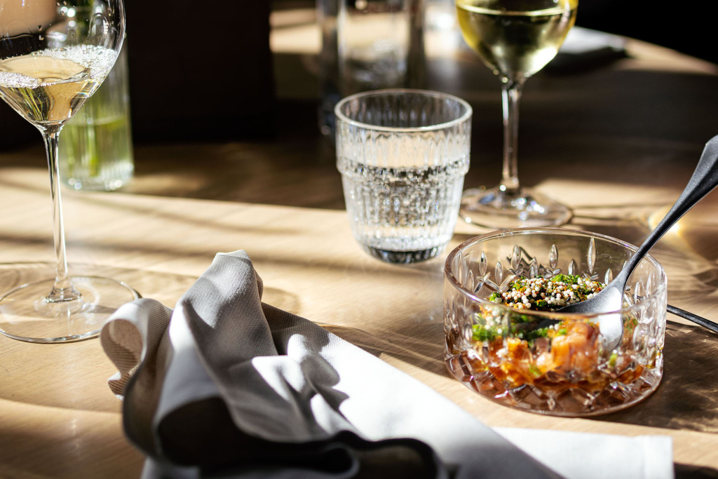 Fjord trout dish at Tollbua, part of the Saturday Lunch three-course menu